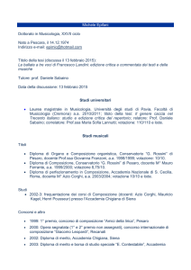 Michele Epifani - Dipartimento di Musicologia e Beni Culturali