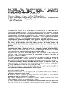 rapporto tra malaocclusione e patologie osteoarticolari