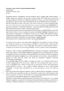 Non parlo a tutti. Franco Fortini intellettuale politico Intellettuale