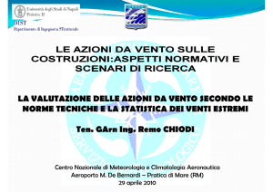 La valutazione delle azioni da vento secondo le norme