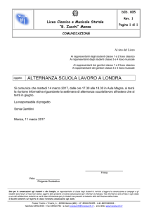 ALTERNANZA SCUOLA LAVORO A LONDRA
