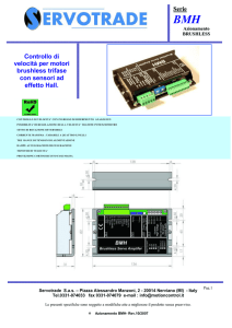 Serie Controllo di velocità per motori brushless trifase con sensori