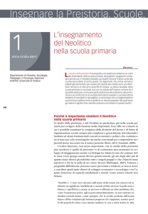 Insegnare la Preistoria. Scuole