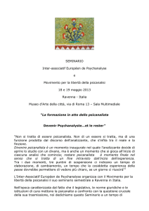 SEMINARIO Inter-associatif Européen de Psychanalyse e