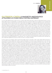 Gli Etruschi a tavola il banchetto aristocratico attraverso lo studio