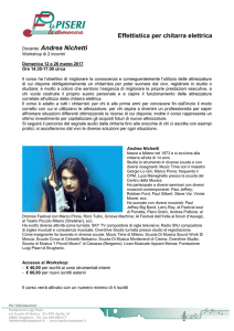 effettistica per chitarra elettrica Andrea Nichetti