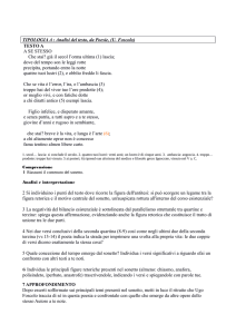 TIPOLOGIA A : Analisi del testo, da Poesie, (U. Foscolo) TESTO A A
