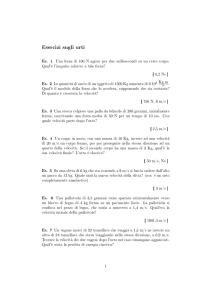 Foglio 5 - Urti