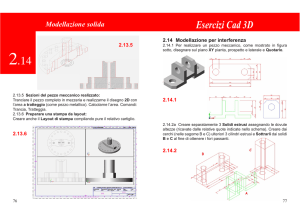 Esercizi - Modellazione di pezzo meccanico 2