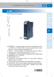 AUTOMAZIONE E TELECONTROLLO Convertitore strain gauge