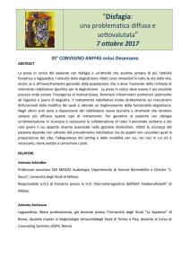 "Disfagia: - Anffas Desenzano