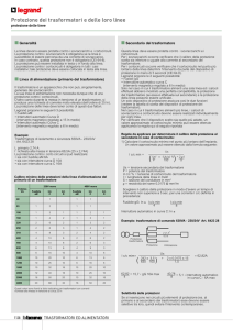 Protezione dei trasformatori e delle loro linee