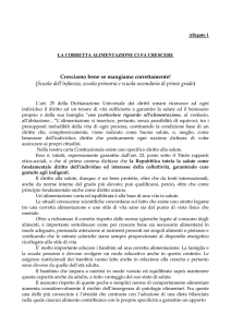 Cresciamo bene se mangiamo correttamente! (Scuola dell`infanzia