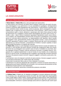 le assicurazioni - Banca Popolare di Bari