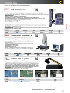 Unità di elaborazione dati Videomicroscopio di misura ottica 2D