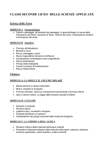 CONTENUTI CLASSI 2 LICEO DELLE SCIENZE APPLICATE