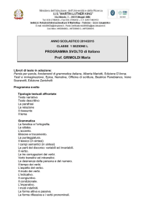 Programmi Classe Quinta C