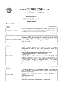 Italiano - Liceo Franchetti Mestre
