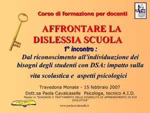 Presentazione di PowerPoint - Dott.sa Paola Cavalcaselle Psicologa