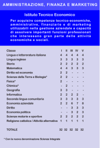 Istituto Tecnico Economico AMMINISTRAZIONE, FINANZA E