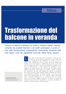 Trasformazione del balcone in veranda