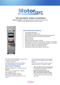 test sicurezze, surge e funzionale