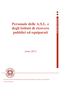 Personale delle A.S.L. e degli Istituti di ricovero pubblici ed equiparati
