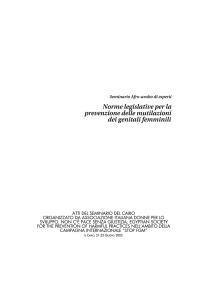 Norme legislative per la prevenzione delle