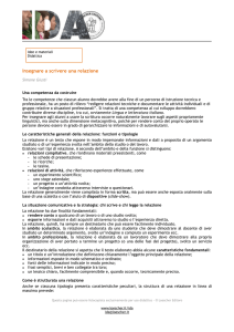 Scrivere una relazione - IDA Istruzione degli adulti