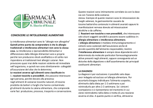 Conoscere le intolleranza alimentari con logo