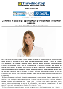 Gattinoni rilancia gli Spring Days per riportare i clienti in agenzia