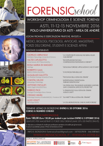 Workshop in psicologia forense