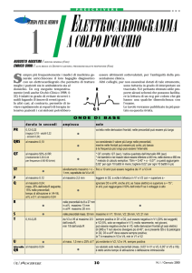 elettrocardiogramma a colpo d`occhio
