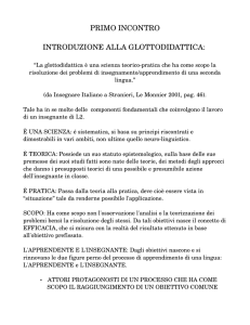 Breve manuale teorico riguardante Il Framework, gli approcci i