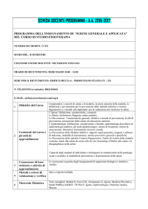 Necozione Stefano - Igiene generale ed applicata