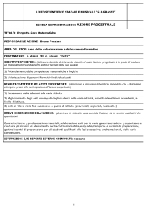 Gare matematiche - Liceo Scientifico Statale GB Grassi Lecco