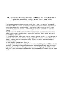 “Il principe di seta” il 13 dicembre all`Alcione per la salute
