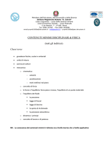 CONTENUTI MINIMI DISCIPLINARI di FISICA (tutti gli indirizzi
