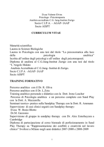 Socio C.I.P.A. – AGAP- IAAP Socio AISPT CURRICULUM VITAE