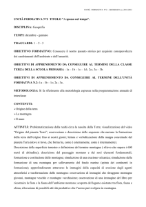 UNITÀ FORMATIVA N°2 TITOLO "A spasso nel tempo". DISCIPLINA