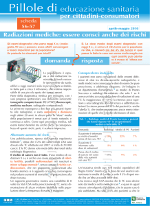 Radiazioni mediche: essere consci anche dei rischi