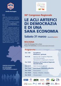 Programma Congresso Regionale - ACLI Emilia