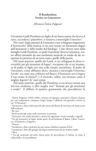 Il Bombardone Storia di Geromino All`amico Fulvio Fulgonio1 I