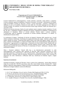 universita` degli studi di roma “tor vergata