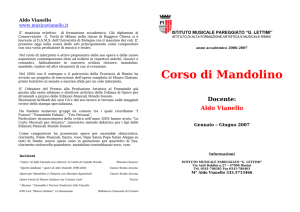 Corso di Mandolino - Istituto Musicale Pareggiato G.LETTIMI
