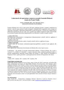 Laboratorio di espressione corporea secondo il metodo Delsarte