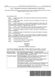 UTIU - UNIVERSITÀ TELEMATICA INTERNAZIONALE UNINETTUNO