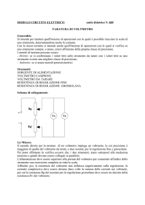 Taratura di Voltmetro