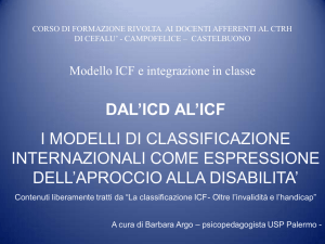 03 I modelli di classificazione internazionali come espressione dell