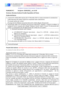 Verbale Riunione Commissione Terapeutica Aziendale